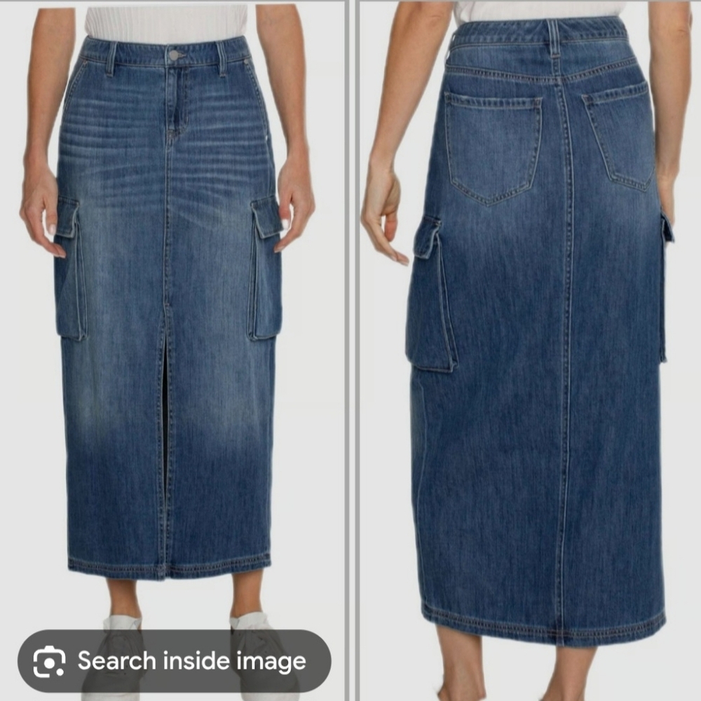 Liverpool Los Angeles Maxi Eco Cargo Skirt i